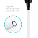 7ft Aquarium Siphon Vacuum Cleaner for Fish Tank Cleaning Gravel & Sand - Clear - Size 7ft