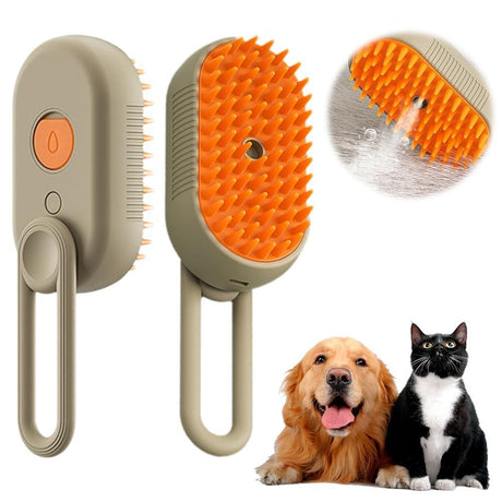 Rechargeable Pet Steam Comb 3 In 1 Pet Grooming Tool Pet Steam Brush Anti
