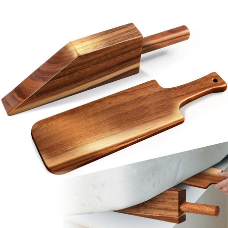 Acacia Wood Mattress Lifter Bed-Making Tool Set Mattress Lifting Wedge Bed