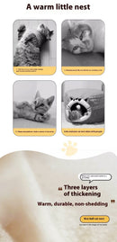 plush cat bed, cat comfort bed, anti-static cat bed, high quality cat bed, cat resting place, pet bed Australia, soft cat bed-White.