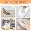 Rechargeable Pet Steam Comb 3 In 1 Pet Grooming Tool Pet Steam Brush Anti