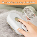 Rechargeable Pet Steam Comb 3 In 1 Pet Grooming Tool Pet Steam Brush Anti