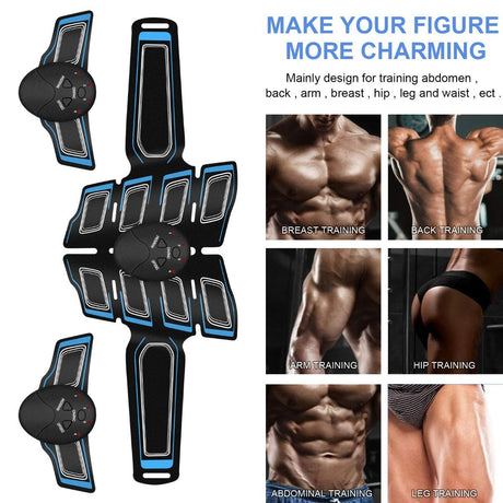 Fitness Belt Abs Stimulator Muscle Training Fitness Workout Equipment Ab Core Toner Belt for Abdominal/Arm/Leg for Home Use