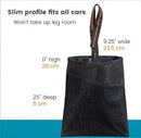 1Pack Small Car Trash Bag with Waterproof Liner and Storage Pocket | Hanging Car Garbage Bag Holds Wet and Dry Car Trash Without Taking Up Floor or Legroom Space - Black - Size 1Pack