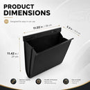 1Pack Car Trash Can Leak-Proof, 4 Pack Black Large Capacity Auto Trash Bin | With Magnetic Opening, Multi-Purpose Open-Top Car Organizer for Backseat, Console, Door, Phone, Drinks, and Small Items - Black - Size 1Pack