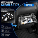 1Pack Car Trash Can Leak-Proof, 4 Pack Black Large Capacity Auto Trash Bin | With Magnetic Opening, Multi-Purpose Open-Top Car Organizer for Backseat, Console, Door, Phone, Drinks, and Small Items - Black - Size 1Pack