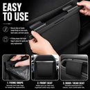 1Pack Car Trash Can Leak-Proof, 4 Pack Black Large Capacity Auto Trash Bin | With Magnetic Opening, Multi-Purpose Open-Top Car Organizer for Backseat, Console, Door, Phone, Drinks, and Small Items - Black - Size 1Pack