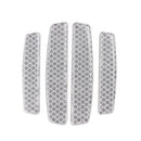 4PCS Universal Car Side Door Edge Guards Protector Real Carbon Fiber Door Edge Guard Protector Trim Molding Crash Scratch Protector Bumper Guard Protector Sticker Anti-Collision Strips - Blue - Size 4PCS