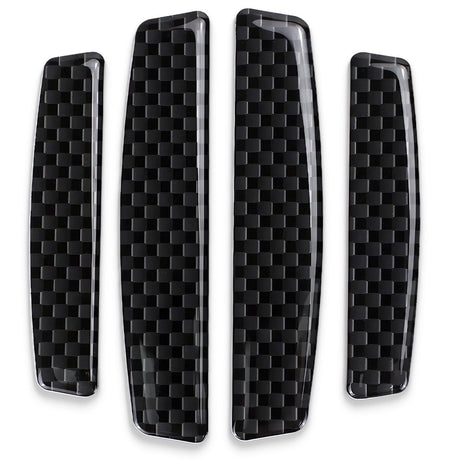 4PCS Universal Car Side Door Edge Guards Protector Real Carbon Fiber Door Edge Guard Protector Trim Molding Crash Scratch Protector Bumper Guard Protector Sticker Anti-Collision Strips - Gray - Size 4PCS