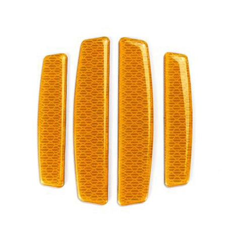 4PCS Universal Car Side Door Edge Guards Protector Real Carbon Fiber Door Edge Guard Protector Trim Molding Crash Scratch Protector Bumper Guard Protector Sticker Anti-Collision Strips - Red - Size 4PCS