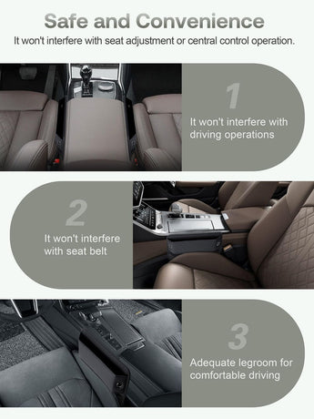 Premium Leather Car Seat Gap Filler Organizer (0.2”-1.2