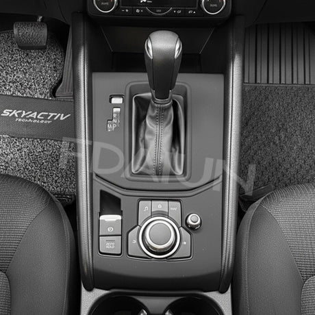 Gearshift Panel Pad for Mazda CX-5 2017-2025 Silicone | Waterproof Central Control Interior Accessories One Button - Black - Size One Button