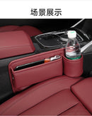 Anti-Drop Car Seat Gap Filler Organizer, Premium Leather Console Organizer, Easy Access to Phone/Keys, Universal Fit for Car SUV Truck Multi-Purpose Essentials Organizer - Red - Size 2PCS