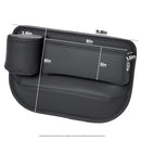 Anti-Drop Car Seat Gap Filler Organizer, Premium Leather Console Organizer, Easy Access to Phone/Keys, Universal Fit for Car SUV Truck Multi-Purpose Essentials Organizer - Red - Size 2PCS