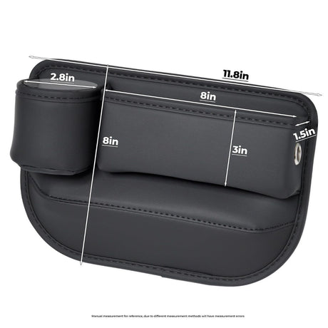 Anti-Drop Car Seat Gap Filler Organizer, Premium Leather Console Organizer, Easy Access to Phone/Keys, Universal Fit for Car SUV Truck Multi-Purpose Essentials Organizer - Red - Size 2PCS