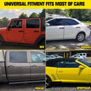 32.8ft No Glue Car Door Edge Guards Black | Reduces parking lot door dings, U-shaped rubber, fits sedans trucks SUVs, fade-resistant, protect against paint chips - White - Size 32.8ft