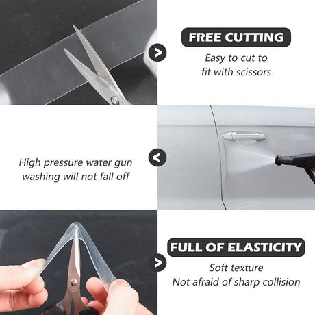 2.7In x 33Ft Universal Car Door Edge Protector, Clear Sill Guard Film with Anti-Collision Protection for Most Vehicles - Clear - Size 2.7In x 33Ft
