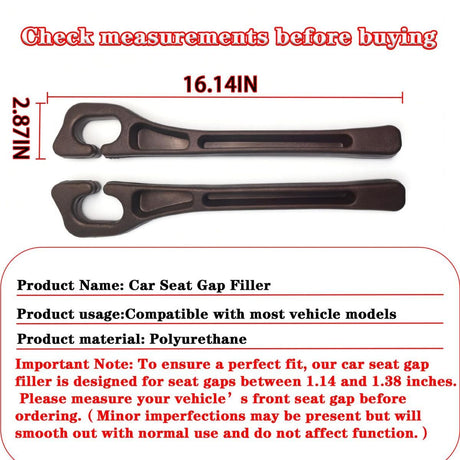 Car Seat Gap Filler Organizer of 2, 2 in 1 Car Gap Filler | Universal Gap Filler with Storage Pockets, No Drop Seat Guard for Phones Keys Cards,Car Accessories for Most Cars Trucks SUVs - Beige - Size 2PCS