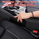 Car Seat Gap Filler Organizer of 2, 2 in 1 Car Gap Filler | Universal Gap Filler with Storage Pockets, No Drop Seat Guard for Phones Keys Cards,Car Accessories for Most Cars Trucks SUVs - Black - Size 2PCS