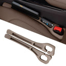 Car Seat Gap Filler Organizer of 2, 2 in 1 Car Gap Filler | Universal Gap Filler with Storage Pockets, No Drop Seat Guard for Phones Keys Cards,Car Accessories for Most Cars Trucks SUVs - Black - Size 2PCS