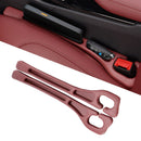 Car Seat Gap Filler Organizer of 2, 2 in 1 Car Gap Filler | Universal Gap Filler with Storage Pockets, No Drop Seat Guard for Phones Keys Cards,Car Accessories for Most Cars Trucks SUVs - Black - Size 2PCS