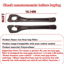 Car Seat Gap Filler Organizer of 2, 2 in 1 Car Gap Filler | Universal Gap Filler with Storage Pockets, No Drop Seat Guard for Phones Keys Cards,Car Accessories for Most Cars Trucks SUVs - Brown - Size 2PCS