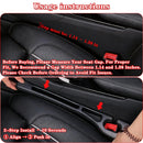 Car Seat Gap Filler Organizer of 2, 2 in 1 Car Gap Filler | Universal Gap Filler with Storage Pockets, No Drop Seat Guard for Phones Keys Cards,Car Accessories for Most Cars Trucks SUVs - Red - Size 2PCS