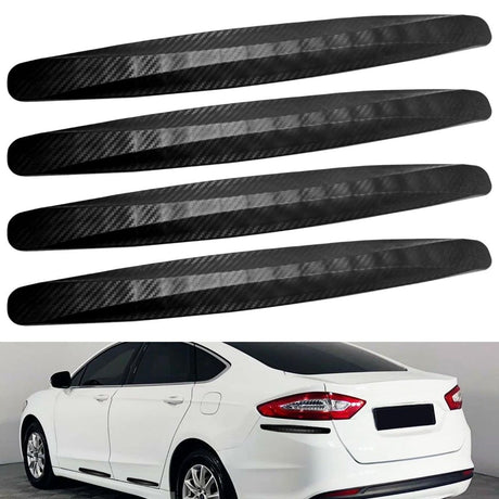 4-Packs Black Bumper Guard Strip | Anti-Collision Patch, Anti-Scratch Protector Trim, Universal for Cars SUV Pickup Truck - Gray - Size 4PCS