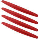 4-Packs Black Bumper Guard Strip | Anti-Collision Patch, Anti-Scratch Protector Trim, Universal for Cars SUV Pickup Truck - Red - Size 4PCS