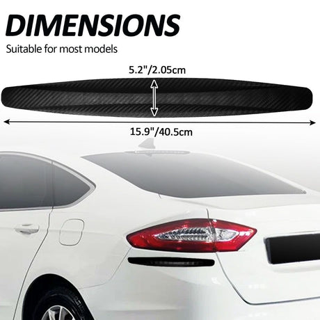 4-Packs Black Bumper Guard Strip | Anti-Collision Patch, Anti-Scratch Protector Trim, Universal for Cars SUV Pickup Truck - Red - Size 4PCS