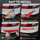 4-Packs Black Bumper Guard Strip | Anti-Collision Patch, Anti-Scratch Protector Trim, Universal for Cars SUV Pickup Truck - Red - Size 4PCS