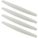 4-Packs Black Bumper Guard Strip | Anti-Collision Patch, Anti-Scratch Protector Trim, Universal for Cars SUV Pickup Truck - White - Size 4PCS