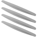 4-Packs Black Bumper Guard Strip | Anti-Collision Patch, Anti-Scratch Protector Trim, Universal for Cars SUV Pickup Truck - White - Size 4PCS