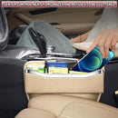 2Pack Car Seat Gap Filler Organizer - Leather Console Side Pocket Seat Storage - Stylish and Practical Car Accessories for Cars,SUV,Truck - Red - Size 2 Pack