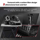 2.7In x 33Ft Universal Car Door Edge Protector, Carbon Fiber 5D Gloss Black Vinyl Wrap Film with Anti-Collision Protection for Most Vehicles - Black - Size 2.7In x 33Ft