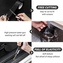 4In x 33Ft Universal Car Door Edge Protector, Carbon Fiber 5D Gloss Black Vinyl Wrap Film with Anti-Collision Protection for Most Vehicles - Black - Size 4In x 33Ft