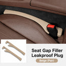 Car Seat Gap Filler 2 Pack, Universal Fit PU Leather Car Seat Gap Plug to Fill The Gap Between Seat and Console, Car Seat Crevice Blocker Stop Things from Dropping - Black - Size 2PCS