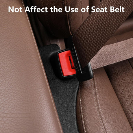 Car Seat Gap Filler 2 Pack, Universal Fit PU Leather Car Seat Gap Plug to Fill The Gap Between Seat and Console, Car Seat Crevice Blocker Stop Things from Dropping - Red - Size 2PCS