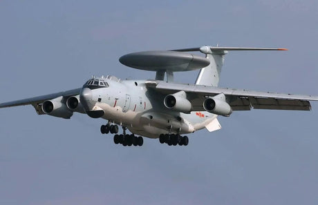 Christmas gift KJ2000 Airborne Early Warning Aircraft Building Blocks Set, 199 Pieces Military Model Kit for Kids Aged 6+ & Enthusiasts（KJ2000 early warning aircraft）