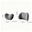 Christmas gift Car Headrest & Lumbar Support Set, Ergonomic Plush Cushion for Driver & Passenger, Comfort & Spine Protection for Long Drives（brown）