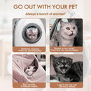 Printed Space Capsule Cat Bag, Large Capacity Crossbody Dog Bag, Universal Pet Bag for All Seasons