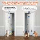 Rechargeable Electric Cat Teaser with Remote: Interactive 2-Mode Door Clip Toy for Australian Cats’ Exercise & Fun (Blue)
