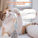 Rechargeable Electric Cat Teaser with Remote: Interactive 2-Mode Door Clip Toy for Australian Cats’ Exercise & Fun (Blue)