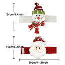 Christmas gift Warm Christmas Atmosphere - Festive Curtain Tie Decorations - Santa & Snowman Designs - Cozy Knitted Fabric（Santa Claus）
