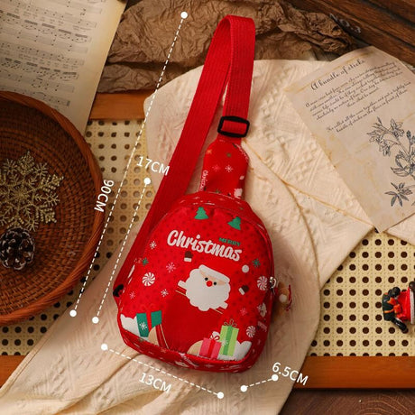 Christmas gifts Aussie Christmas Sling Bag Set – Red & Green Santa-Themed, Adjustable & Festive for Gifting & Styling