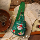 Christmas gifts Aussie Christmas Sling Bag -Santa-Themed, Adjustable & Compact for Festive Gifting & Styling(red)