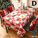Christmas gift Christmas Tablecloth - Festive 180x150cm Table Cover for Holiday Dining & Home Decor（F）