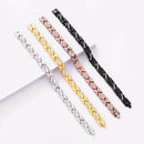 Christmas gift Stylish Ancient Copper Magnetic Therapy Bracelet with Diamond Accents - Enhance Health & Elegance（silver）