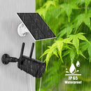 2-Pack 5W Solar Panel for Outdoor Security Camera – 5V USB Charger with 9.8ft Cable, IP65 Waterproof, Adjustable Mount, Compatible with Most Battery Cameras (White)