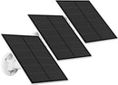 3-Pack 5W Solar Panel for Outdoor Security Camera – 5V USB Charger with 9.8ft Cable, IP65 Waterproof, Adjustable Mount, Compatible with Most Battery Cameras (White)